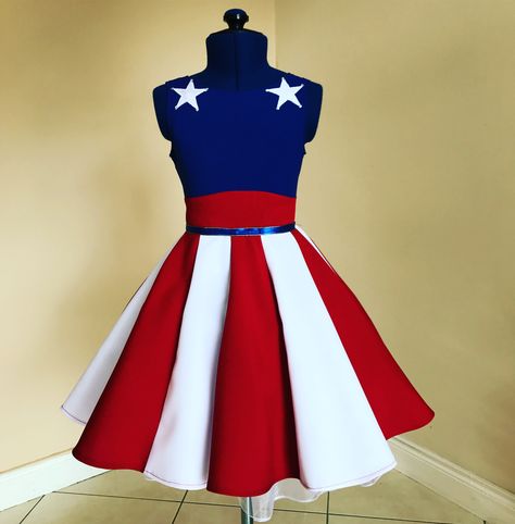 Usa Costume, American Flag Dress, Patriotic Wedding, America Dress, 4th Of July Dresses, Flag Dress, Silver Cocktail Dress, Patriotic Dresses, Fancy Frocks