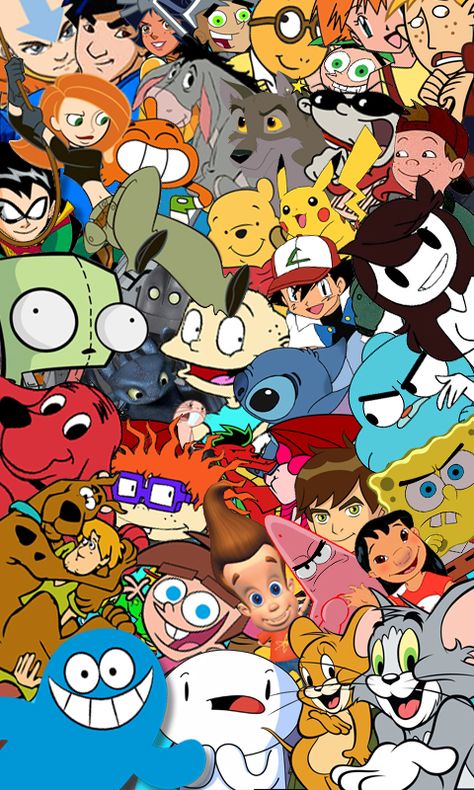 some of my favorite cartoons All Cartoon Characters In One Wallpaper, All Cartoons Together Wallpaper, Video Game Graffiti, All Cartoon Characters In One Picture, Nickelodeon Cartoons Characters Art, Cartoon Character Collage Drawing, High Cartoon Characters Wallpaper, Nickalodian Cartoons, Cartoon Characters Collage