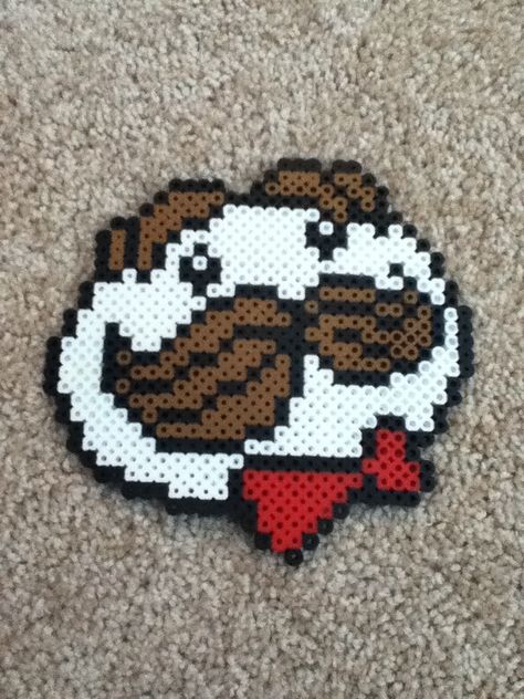 Pringles logo perler beads! So cool! Perler Beads Pattern Disney, Things To Make With Iron Beads, Perler Bead Ideas Disney, Pearl Bead Art Ideas, Minecraft Melty Beads Pattern, Fuse Bead Patterns Disney, Bubble Perler Bead Pattern, Popcorn Perler Beads, Cool Pearler Bead Designs