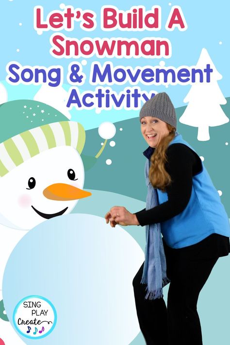 Winter Movement Activities, Winter Music Activities, Snowman Songs, Movement Preschool, Preschool Music Activities, Movement Songs, Winter Music, Elementary Music Lessons, Elementary Music Education