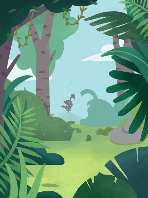 Prehistoric Forest, Murals Ideas, Party At The Park, Dinosaur Projects, Mickey Safari, Dinosaur Themed Birthday Party, Background Ideas, Theme Background, Preppy Wallpaper