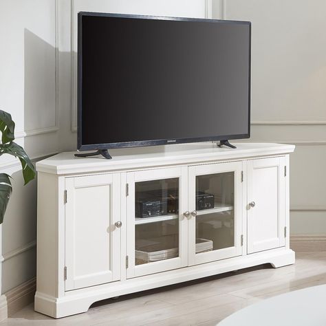 Corner media cabinet