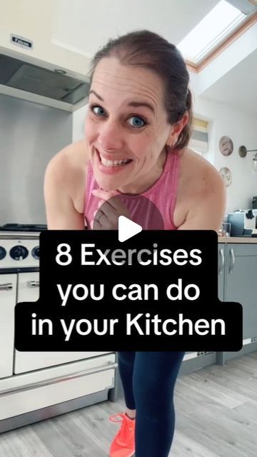 Kitchen Exercises, Kitchen Workout, Instagram Ladies, Fit Over 40, Chair Yoga, Home Workouts, Need A Break, Senior Fitness, Home Workout