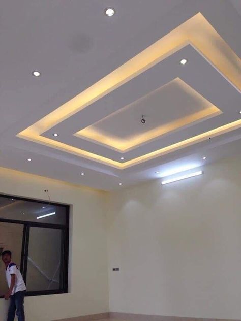 Gorgeous celling decor ideas Drywall Ceiling Design, Office Ceiling Design, Latest False Ceiling Designs, Gypsum Ceiling Design, Luxury Ceiling Design, Simple Ceiling Design, Down Ceiling Design, New Ceiling Design, Pvc Ceiling Design