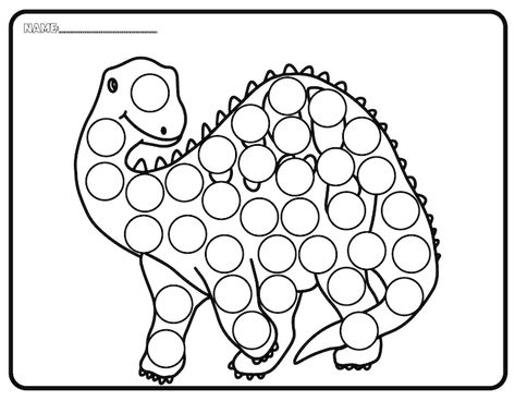 Dinosaur Bingo, Dot Marker Activities, School Paper, Marker Paper, Dot Markers, Pre School, Dinosaurs, Premium Vector, Graphic Resources