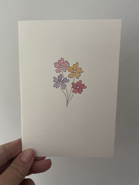 Watercolor Cards Ideas Simple, Watercolor Cards Ideas, Watercolor Birthday Cards, Birthday Gifts For Boyfriend Diy, Fun Cards, Watercolor Birthday, Bday Cards, Diy Watercolor Painting, Boyfriend Diy