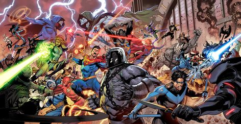 Daniel Sampere (@Sampere_art) / Twitter Dark Crisis, Flash Family, Crisis On Infinite Earths, Comic Boards, Comic Book Store, Dc Comics Artwork, Sneak Peak, Dc Universe, Family Members