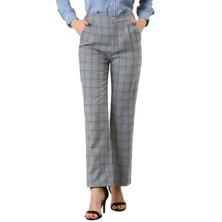 These trousers are essential for dressing up or down. Lightweight fabric, covered in a plaid pattern, shapes these trendy trousers with a high-rise fit. How it is a bit high waist and how it gathers at the waist adding shape to the body. You may love everything about these trousers, from their regular fit to the elastic high-waist, which could double as a hiding mechanism for women with love-handles. Style these trousers with a crop top and heels for the ultimate look. Occasion: Shopping, Social activities, Weekend Gathering, Christmas, etc. Body size chart shows fitting size, please check your measurements to make sure the item fits before ordering. Measurement (in inches) International Size----------Hip Girth----------Length XS------------------------------37 3/8-------------------39 S-- Bank Outfits, Corporate Girlie, Trendy Trousers, Plaid Pants Women, Trendy Trouser, Plaid Trousers, Stylish Pants, Long Trousers, Suede Dress