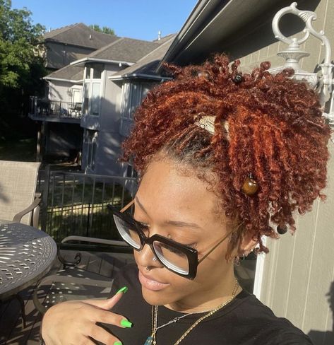 Styles For Starter Locs Black Women, Loc Inspo Black Women, Loc Ideas, Loc Inspiration, Short Locs, Hair Projects, Loc Hairstyles, Beautiful Locs, Beautiful Dreadlocks