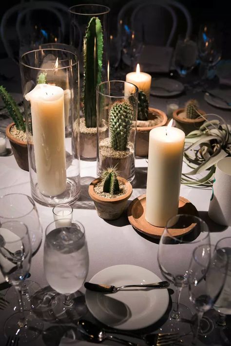 Cactus Centerpieces, Wedding Organisation, Wedding Centerpieces Ideas, Cactus Centerpiece, Desert Party, Desert Theme, Hacienda Wedding, Wedding Desert, Cactus Western