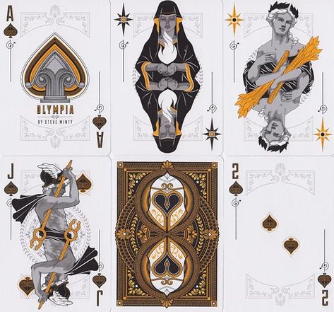 Amazon.com: Steve Minty Olympia Playing Cards : Toys & Games Playing Card Design, Mount Olympus, Playing Cards Design, Playing Card, Greek Gods, Underworld, Custom Cards, Aphrodite, Greek Mythology