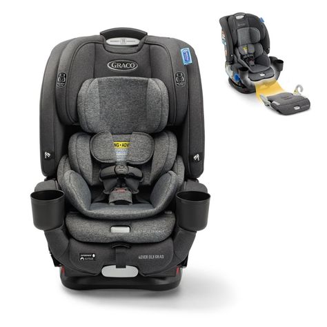 4Ever® DLX Grad 5-in-1 Slim Car Seat | Graco Baby Graco Baby, Toddler Car Seat, Convertible Car Seat, Booster Car Seat, Booster Seat, Baby Protection, Kids Items, First Car, Back Seat