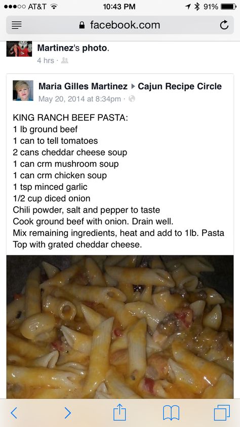 Campbells Soup Recipes, Ranch Pasta, Cheddar Cheese Soup, Beef Pasta, Pasta Casserole, Pasta Dinners, Tomato And Cheese, King Ranch, Beef Recipes Easy