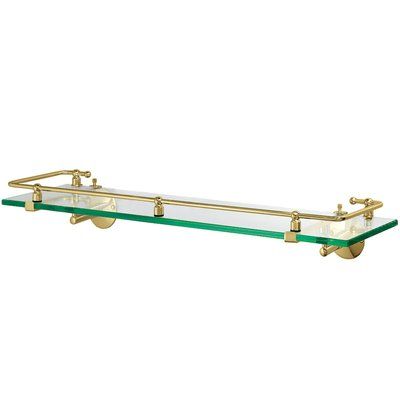 Gatco Glass Taborets Wall Shelf Finish: Glass Bathroom Shelves, Stone Fireplace Surround, Bathroom Wall Shelves, Glass Railing, Classic Wall, Glass Shelf, Bathroom Shelf, Glass Bathroom, Floating Shelf