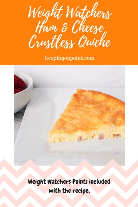 Weight Watchers Freestyle Ham & Cheese Crustless Quiche Weight Watchers Quiche, Filet Mignon Chorizo, Quiche Recipes Healthy, Quiche Recipes Crustless, Cheese Quiche Recipe, Ham And Cheese Quiche, Weight Watchers Recipes Desserts, Weight Watchers Chicken, Cheese Quiche