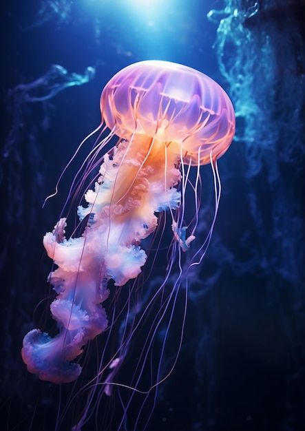 Hermosas medusas nadando en el océano | Free Photo #Freepik #freephoto #medusa #animales-mar #submarino #mar Medusa Animal, Jellyfish Images, Jellyfish Photography, Bottom Of The Sea, Breathtaking Nature, Deep Sea Creatures, Underwater Photographer, Beautiful Sea Creatures, What Lies Beneath