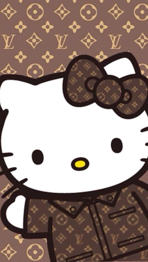 Hello Kitty by Louis Vuitton #Luxurydotcom Louis Vuitton Iphone Wallpaper, Charmmy Kitty, Iphone Art, Hello Kitty Images, Kitty Images, Hello Kitty Backgrounds, Hello Kitty Art, Sanrio Wallpaper, Fashion Wallpaper