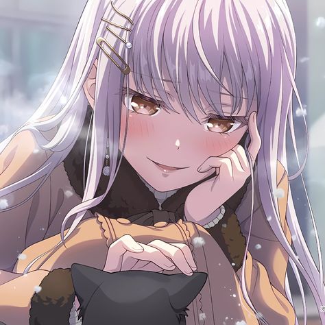 ᶻz source : bandori ( yukina minato ) Yukina Minato, Rythm Game, Cat Box, Great Bands, Girl Bands, Visual Novel, All Anime, I Icon, Cute Icons