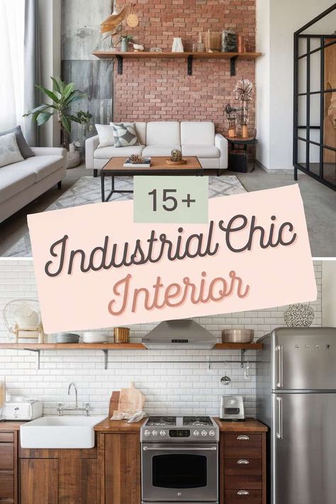 15 Industrial Chic Interior Ideas to Transform Your Space Now  Explore these amazing industrial chic interior ideas to refresh your home. From exposed brick walls to vintage furniture and metal accents these tips will help you create a stylish space. Add unique lighting fixtures and warm textiles for a cozy vibe. Perfect for anyone who loves modern rustic design! https://fabricerie.com/industrial-chic-interior Brick Wall Office Interior, Spanish Industrial Interior Design, Industrial Modern Interior, Cozy Industrial Decor, Exposed Brick Interior, Brick Interior Design, Modern Rustic Industrial, Industrial Chic Interior, Industrial Chic Interior Design