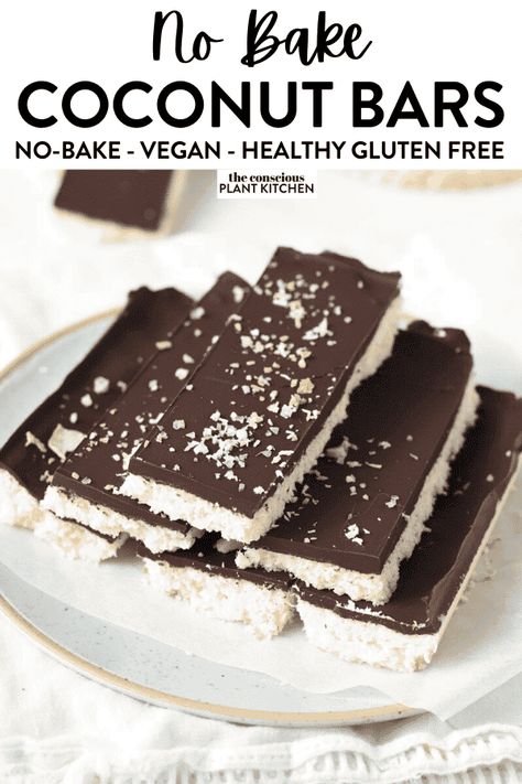 No-bake Coconut Bars Almond Joy Bars, Coconut Chocolate Bars, Almond Crunch, Coconut Slice, Almond Flour Cookies, Vegan Bar, Vegan Dark Chocolate, Coconut Bars, Slow Cooker Desserts