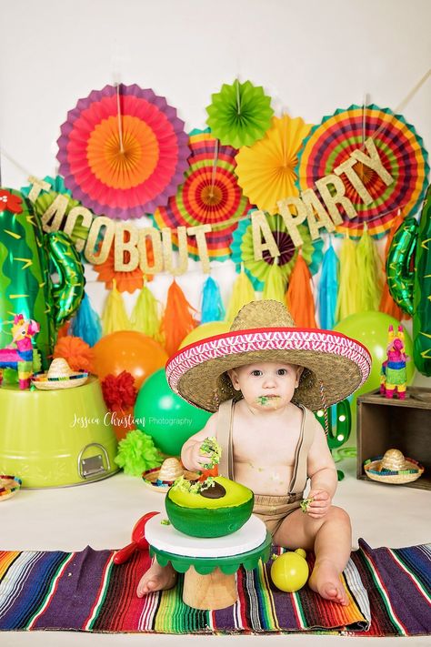 Fiesta Theme Smash Cake, Mexican Smash Cake, Taco Smash Cake, First Fiesta Smash Cake, Fiesta Theme Party Cake, My First Fiesta 1st Birthdays, First Fiesta Birthday Boy, Fiesta Smash Cake, Cactus Birthday Cake