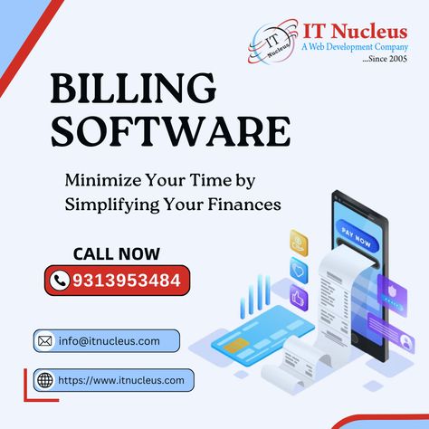 Billing Software📑�💻 Minimize Your Time by Simplifying Your Finances. ....Contact Now: +91-9313953484 . . . #billing #business #documentation #billingsoftware #software Billing Software, Web Development Company, Software Development, Web Development, Finance, Software