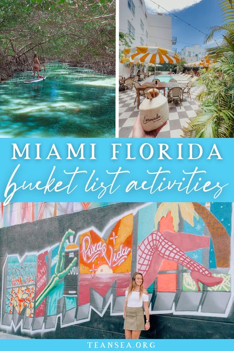 Miami is a colorful and iconic city in South Florida, and is often the place people think of when visiting Florida. While this city has TONS to offer for every traveler, including night clubs, white sandy beaches, natural wonders, cruise ports, architecture tours, sailing, and even more, here are some of the best things to do in Miami when you vacation there! | Miami beach travel guide | miami things to do | miami travel guide | Miami vacation | miami girls trip | things to do miami beach | Things To Do South Beach Miami, Best Shopping In Miami, Miami Date Ideas, Miami Beach Vacation, Top Things To Do In Miami, Miami Must See, Free Things To Do In Miami, Vacation Things To Do, Port Of Miami