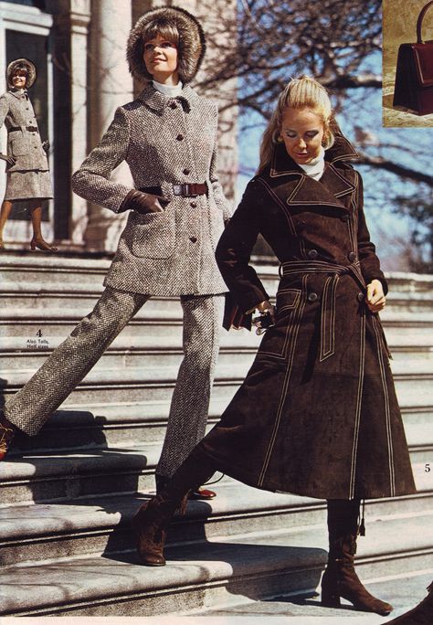 https://flic.kr/p/fyf4YX | Spiegel 71 fw tweed suede Tweed Aesthetic, Tweed Trench Coat, Vintage Suede Coat, 1970s Fashion Women, Suede Outfit, 1970's Fashion, 60s 70s Fashion, Fashion 70s, 60s And 70s Fashion