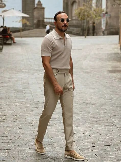 Fashion over 40: Trendy men's styles and smart casual looks 45 ideas - mens-club.online Tvs Jupiter, Comfortable Summer Outfits, Polo Shirt Outfits, Smart Casual Menswear, Classy Outfits Men, Mens Summer Outfits, Mens Casual Outfits Summer, Stylish Summer Outfits, Cool Outfits For Men