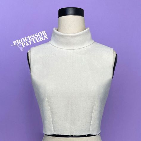 How to make a turtle collar Tutorial Collar Tutorial, A Turtle, Sewing Class, Pattern Drafting, Collar Pattern, S Class, Sewing Pattern Design, Turtle Neck Dress, A Pattern