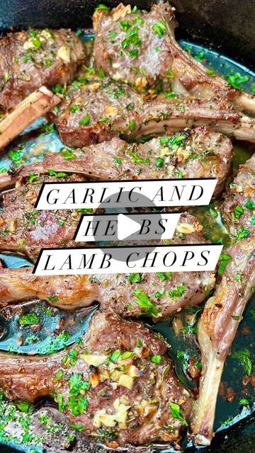 Dina Borshch on Instagram: "Garlic & Herbs Lamb Chops Recipe✨
1.5 Lbs lamb rack, cut into chops
8 cloves of garlic, minced 
2 sprigs rosemary, chopped
3 sprigs thyme, chopped
2 Tbs avocado oil
2-3 Tbs unsalted butter 
1 1/2 tsp pink salt
1/2 tsp black pepper 
Extras:
Parsley for garnish 
Avocado oil for cooking
1. Cut the lamb rack into individual chops. Pat them dry with paper towels, then place into a dish. Season by adding the minced garlic, herbs, salt, pepper, and 2 Tbs of oil. Make sure the chops are evenly coated on both sides. Placed into the refrigerator to marinade for at least an hour.
2. Turn oven on to broil on HIGH. Now, to a hot cast-iron skillet or nonstick skillet add 1 Tbs oil. Place chops in a single layer and cook for 2 minutes on each side just to brown the chops.
3. T Rack Of Lamb Recipes, Lollipop Lamb Chops, Lamb Loin Chop Recipes, Lamb Rack Recipe, Lamb Chops Marinade, Roasted Lamb Chops, Lamb Chops Recipe, Lamb Rack, Lemon Pepper Chicken Wings