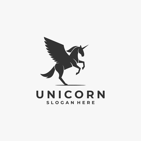 Unicorn Logo Design, Unicorn Logo, Photoshop Tutorial Graphics, Corporate Logo, Photoshop Tutorial, Logo Templates, Vector Logo, Premium Vector, Brand Logo