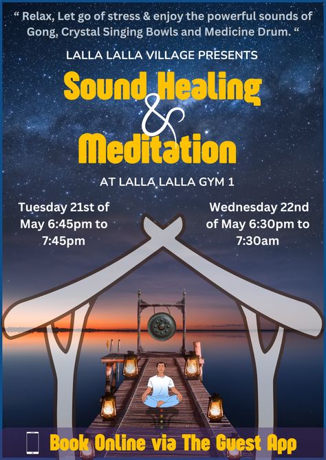 Poster for healing & meditation event Meditation Event, Healing Poster, Healing Meditation, Sound Healing, Meditation, Sound, Healing