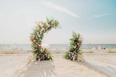 Wedding Arch Tropical, Circle Wedding Arch, Gasparilla Inn, Wedding Design Inspiration, Wedding Vendor, Romantic Colors, Tropical Colors, Old Florida, They Said