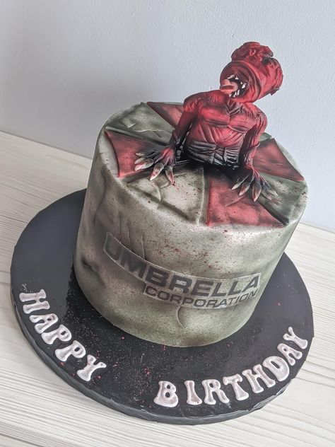 Resident Evil Cake Ideas, Resident Evil Birthday Cake, Resident Evil Cake, Resident Evil Birthday, Baby Birthday, Resident Evil, Cake Ideas, Party Ideas, Birthday Cake