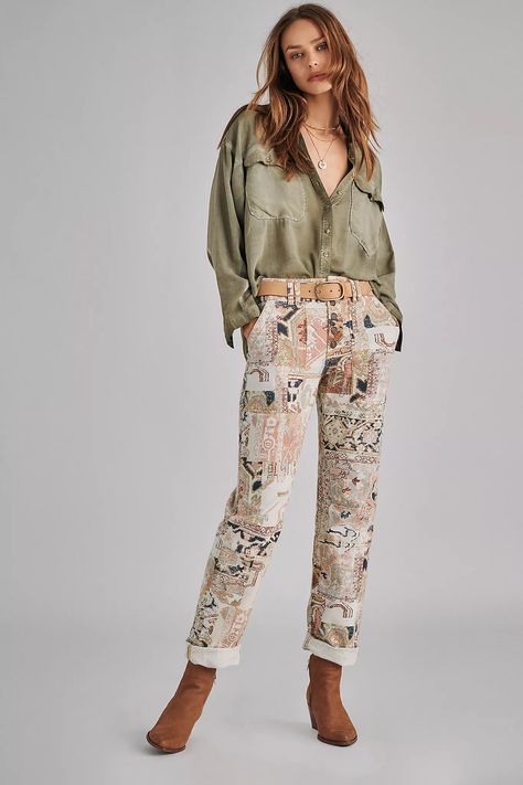 Soft Utility, Pants Print, Canvas Pants, The Wanderer, Utility Pants, Weekend Wear, Boho Blouses, 50 Fashion, Anthropology