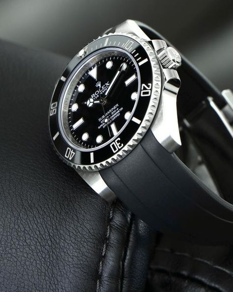 Curved End Rubber Strap for Rolex GMT Master II Ceramic Deployant Rolex Submariner Leather, Rolex Submariner Gold, Rolex Submariner Green, Rolex Submariner 16610, Rolex Submariner Black, Rolex Watches Submariner, Submariner Watch, Rolex Datejust Ii, Rolex Gmt Master Ii