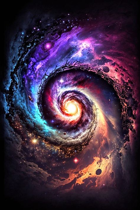 Cybersigilism Tattoo, Space Art Wallpaper, Outer Space Wallpaper, Yin Yang Art, رورونوا زورو, Iphone Wallpaper Aesthetic, Galaxies Wallpaper, Wallpaper Iphone Wallpaper, Space Artwork