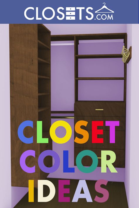 How to choose the perfect color and finish for your custom closet: When it comes to choosing a color, some of the decision is merely a matter of taste. But other factors, such as resale value and the old-fashioned color wheel come into play. We all want to choose colors that are harmonious and please ourselves, yet future buyers will also crave. Luckily, there are a few rules of thumb that can help you make a wise decision. Paint Colors For Walk In Closet, Best Paint Color For Walk In Closet, Closet Colors Paint, Closet Color Ideas Paint, Closet Wall Color, Walk In Closet Color Ideas, Closet Color Ideas, Closet Paint, Adjustable Closet System