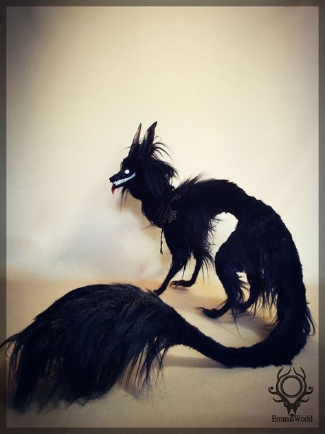 Creepy Stuffed Animals, Fantasy Art Dolls, Cute Fantasy Creatures, 다크 판타지, Creature Drawings, Fantasy Creatures Art, Scary Art, Mythical Creatures Art, Fox Art