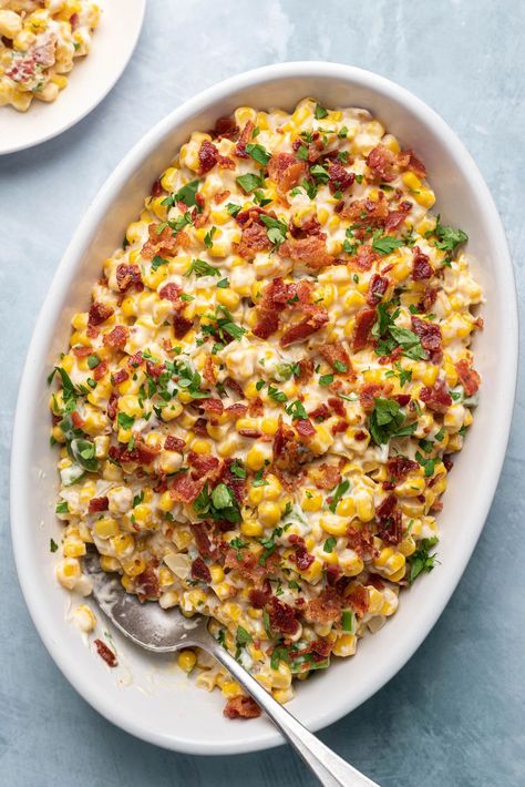 Confetti Corn, Bacon Side Dishes, Easter Dinner Ideas, Corn Recipes Side Dishes, Best Vegetable Recipes, Bacon Dishes, Easy Vegetable Recipes, Corn Side Dish, Easy Vegetable Side Dishes