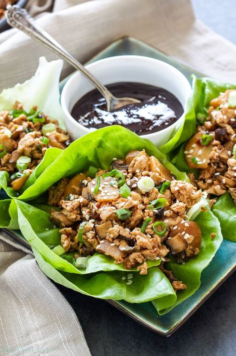 Asian Turkey, Turkey Lettuce Wraps, Tacos Mexicanos, Teriyaki Tofu, High Protein Dinner, Protein Dinner, Lettuce Cups, Lean Meals, Chicken And Shrimp Pasta