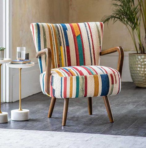 Colorful Accent Chairs, Retro Armchair, Statement Chairs, Contemporary Armchair, Summer Sunshine, Armchair Furniture, Velvet Armchair, Mid Century Chair, Arm Chairs Living Room