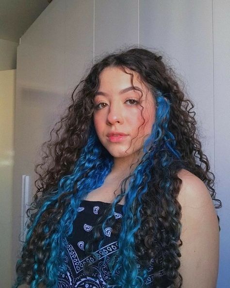 Under Hair Dye, Curly Hair Color Ideas, Hair Dyed Underneath, Curly Hair Color, Dyed Curly Hair, Natural Curly Hair Cuts, Highlights Curly Hair, Hair Color Underneath, Peekaboo Hair