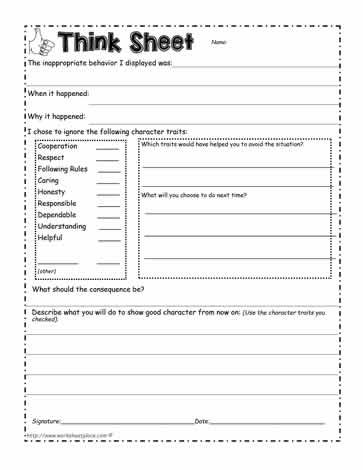 Think Sheets For Behavior Middle School, Behavior Contracts Elementary, Behavior Reflection Sheet Elementary, Behavior Reflection Sheet Middle School, Think Sheets For Behavior Free Printable, Think Sheets For Behavior, Behavior Worksheets For Kids, Behavior Think Sheet, Discipline Books