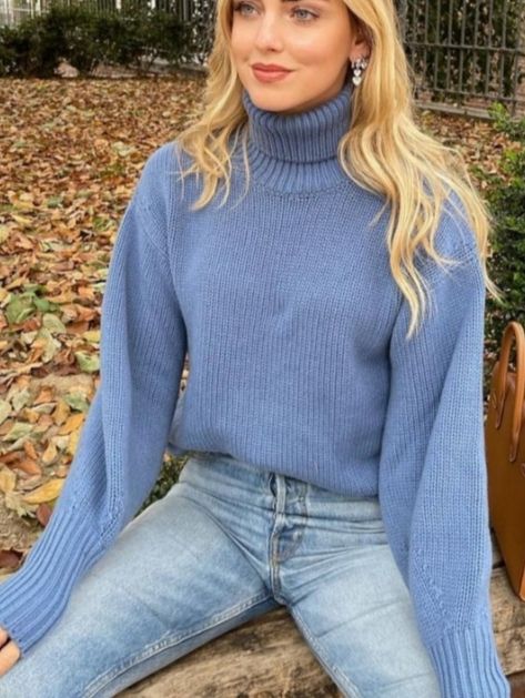 Blue Turtle Neck Sweater Outfit, Blue Turtle Neck Outfit, Turtle Neck Sweater Outfit, Neck Sweater Outfit, Turtle Neck Outfit, Blue Sweater Outfit, Bill Board, Winter Pastels, Winter Sweater Outfits