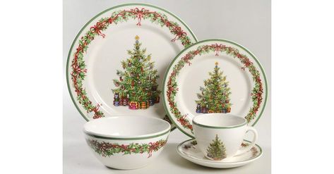 Christmas China Patterns, Holiday Dinnerware, Christmas Tree Collection, Christmas China, Classic Christmas Tree, Christmas Dinnerware, Christmas Tree Set, Spode Christmas Tree, Holiday Tablescapes