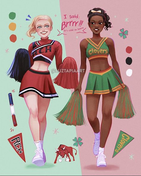 Cheerleader Movie, Bring It On 2000, Luz Tapia Art, Bridgerton S3, Cute Art Styles, Girls Cartoon Art, Bring It, Movie Art, Cartoon Art Styles