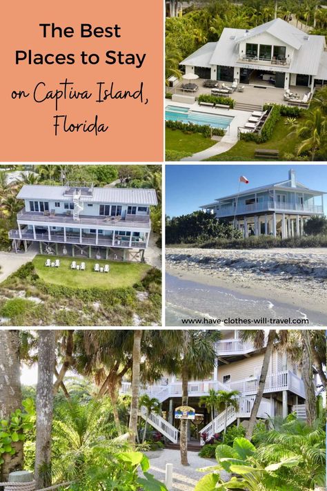 If you are planning a beach vacation to Captiva Island, Florida, you must read this post from Have Clothes, Will Travel! These are 20 of the most beautiful vacation rentals on Captiva Island. Whether you are planning a girls trip, a romantic getaway or a family vacation, you will find the right vacation home. From luxury beachfront rentals with private pools to cozy cottages with beach access – there is a vacation rental in here for everyone! Watch the beautiful sunset from your rental balcony! Private Island Vacation, South Seas Island Resort Captiva, Beachfront Cottage, Beachfront Home, Luxury Beach House, Resort Style Pool, Captiva Island, Beautiful Vacations, Travel Inspiration Destinations