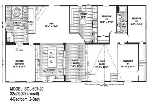 Double Wide Floor Plans, Wide Floor Plans, Single Wide Mobile Home Floor Plans, Clayton Mobile Homes, Triple Wide Mobile Homes, Double Wide Manufactured Homes, Mobile Home Doublewide, Manufactured Homes Floor Plans, Modular Floor Plans